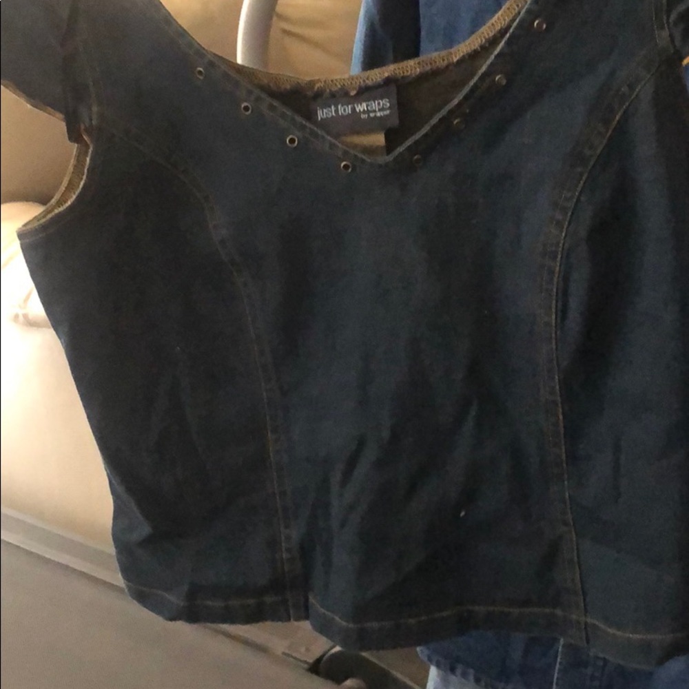 Denim blouse